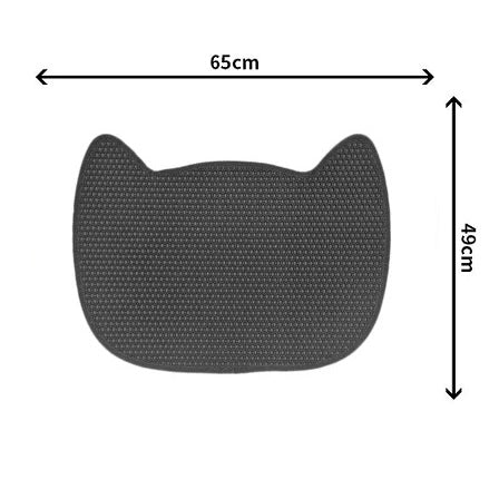 Paws & Claws 58cm Waterproof Dual Layer Cat Litter Trap Mat Trapper Pad  Black - Bunnings Australia